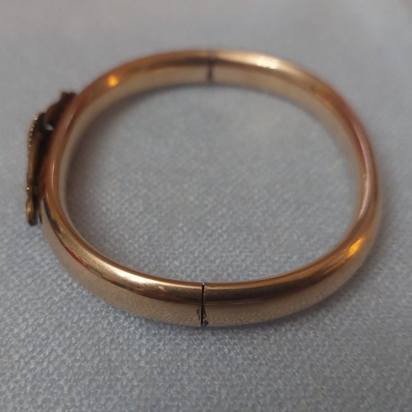 Antique Rose Gold Filled Bangle Bracelet - Picture 5 of 11